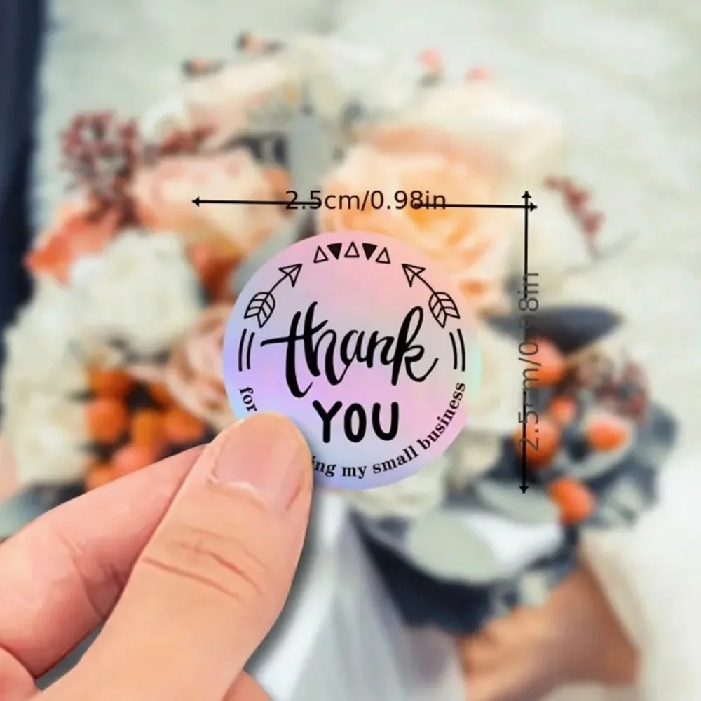 Thank You Stickers For Sale New 500 pieces/pack Waterproof labels 1” x 2.5 cm
